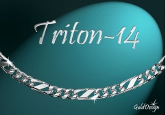 Triton 14 - náramek stříbřený